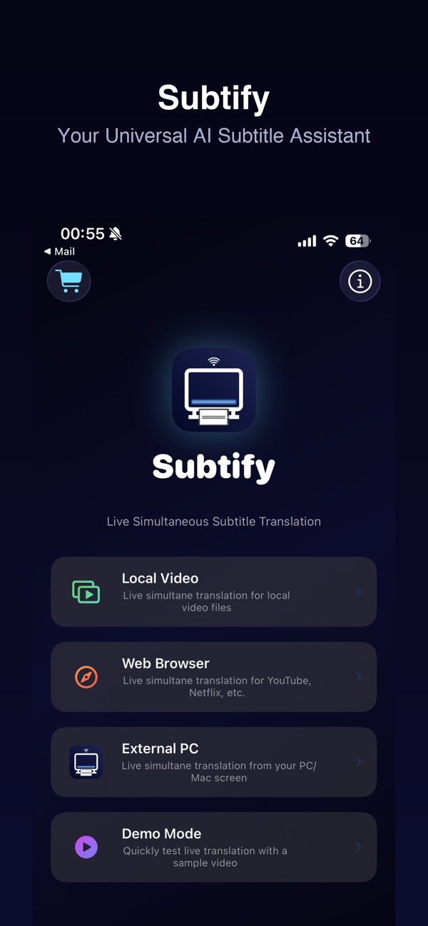 Subtify screenshot