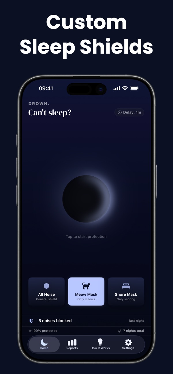Drown app screenshot