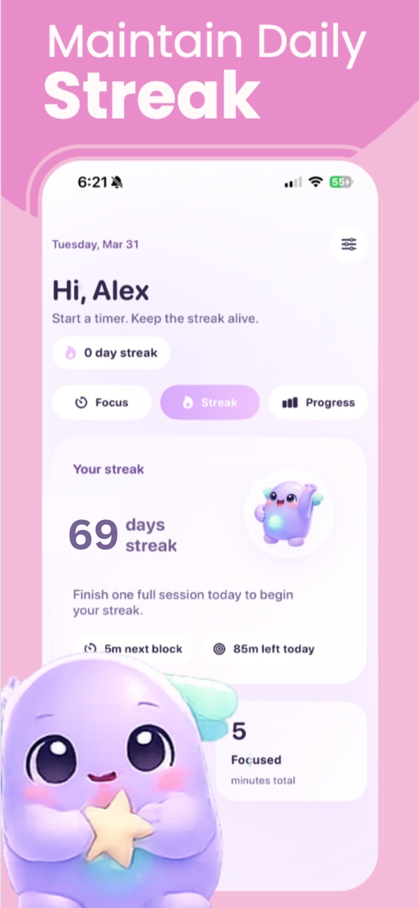 ADHD Focus Timer App screenshot
