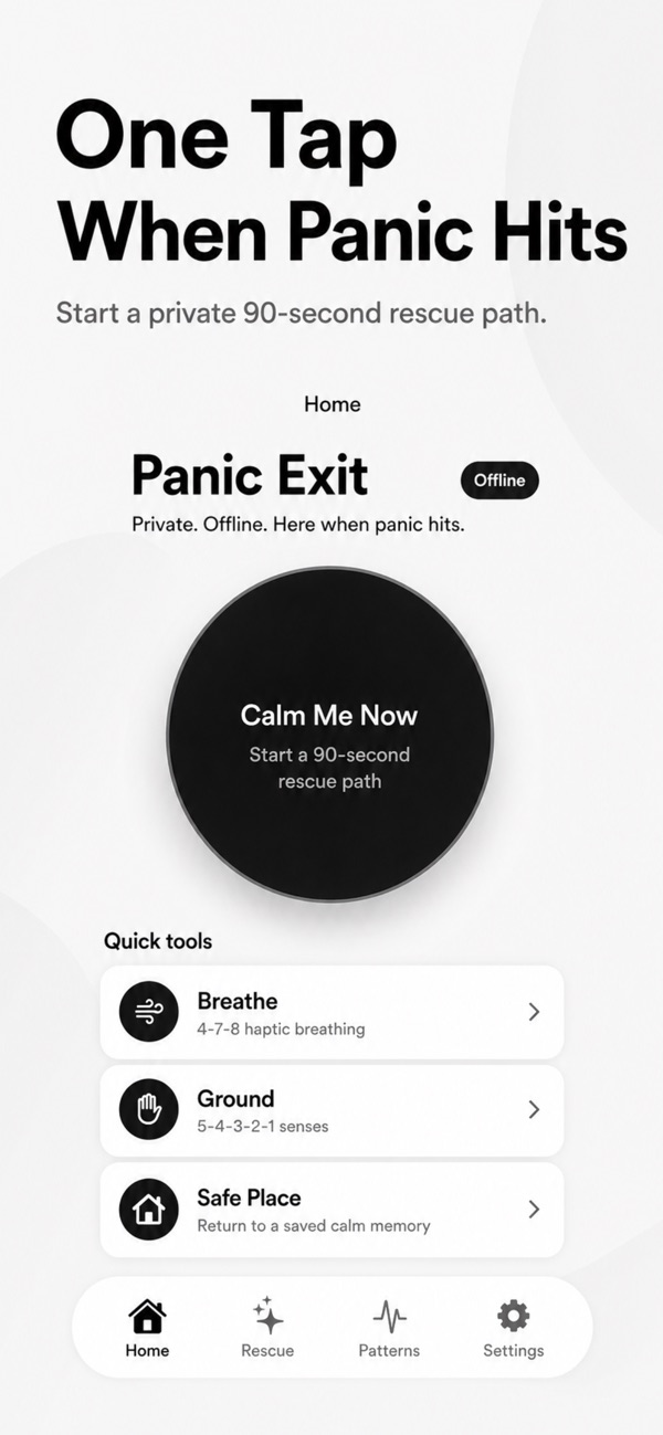 Panic Exit: Anxiety Relief screenshot