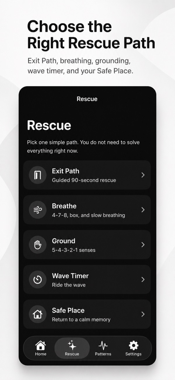 Panic Exit: Anxiety Relief screenshot